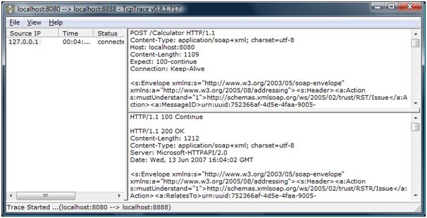 我的WCF之旅（9）：如何在WCF中使用tcpTrace来进行Soap Trace_其它_03