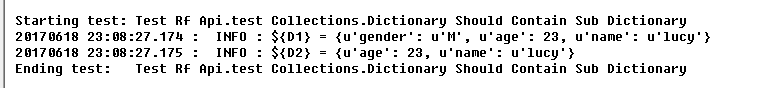 【RF库Collections测试】Dictionary Should Contain Sub Dictionary_RF关键字梳理_02