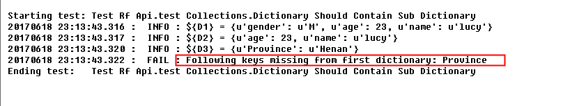 【RF库Collections测试】Dictionary Should Contain Sub Dictionary_d3_06