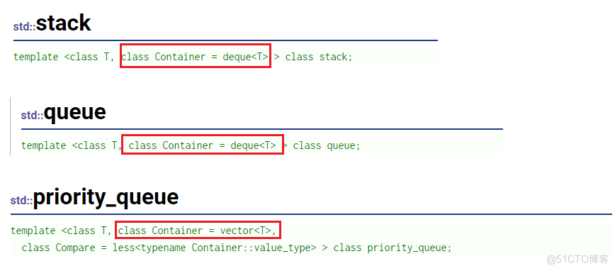 [ C++ ] STL priority_queue(优先级队列)使用及其底层模拟实现，容器适配器，deque(双端队列)原理了解_容器适配器_10