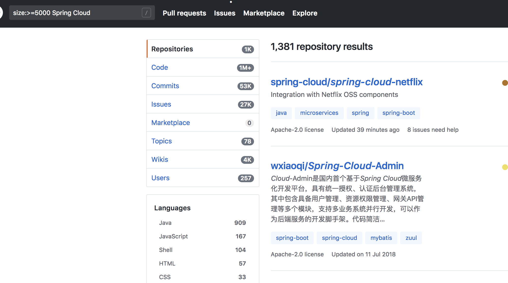 用了这么久Github是时候知道github高效搜索项目了_github_06