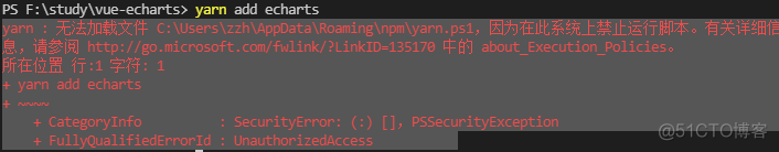 在vs code中使用yarn报错 - 无法加载文件 C:\Users\zzh\AppData\Roaming\npm\yarn.ps1_前端