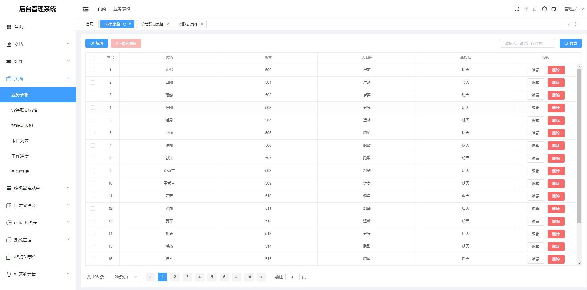 开箱即用，这些 Vue3 后台管理系统模板绝对让你爽歪歪！_管理后台模板_72