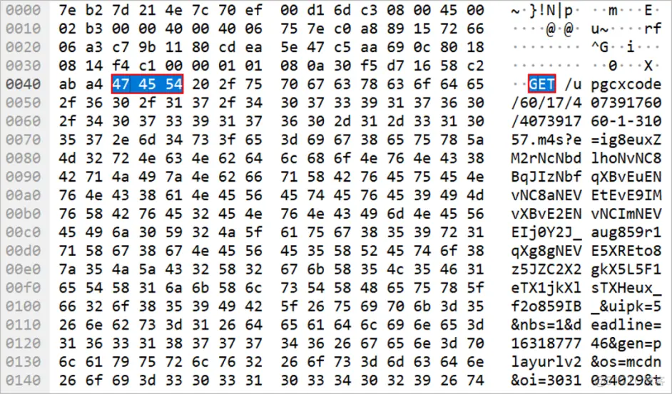 WireShark网络封包抓包工具各个界面介绍_字节流_10