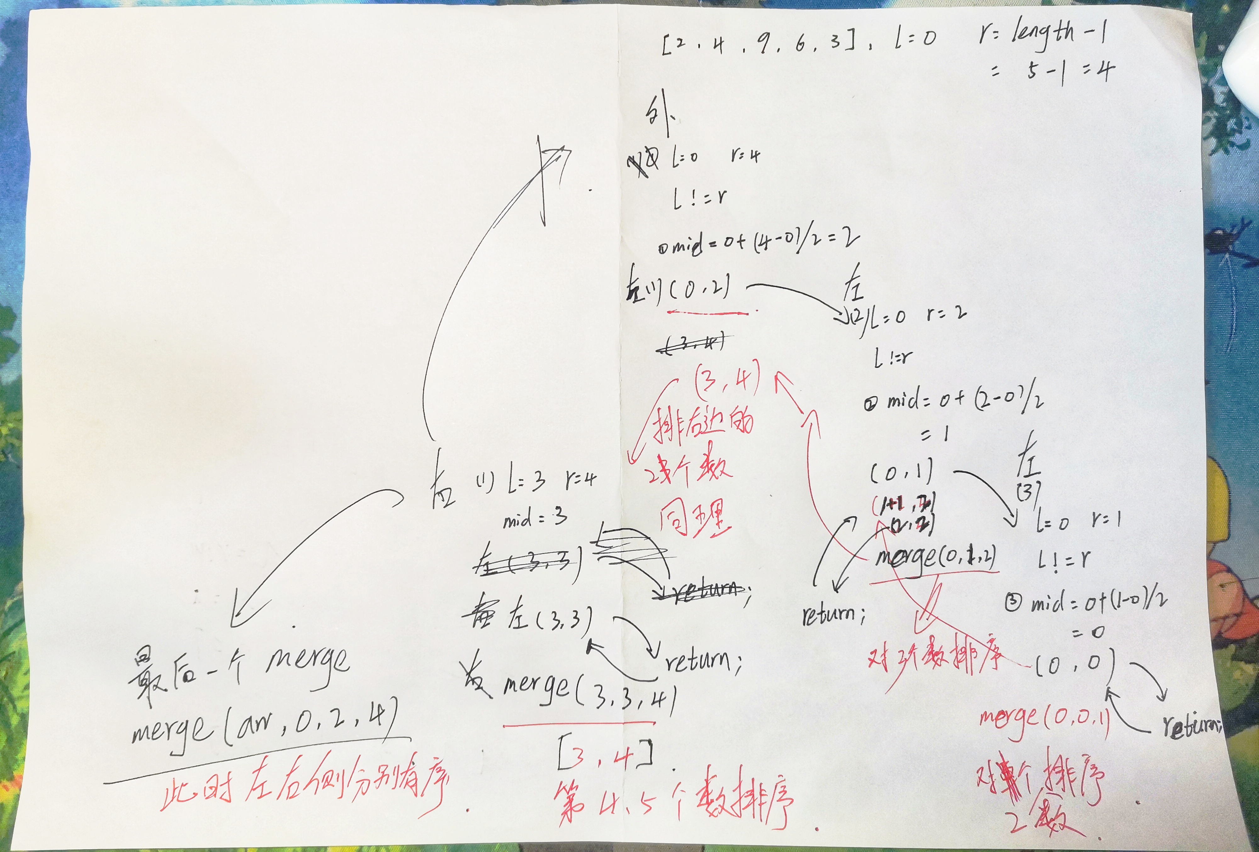 【Java】归并排序_数据