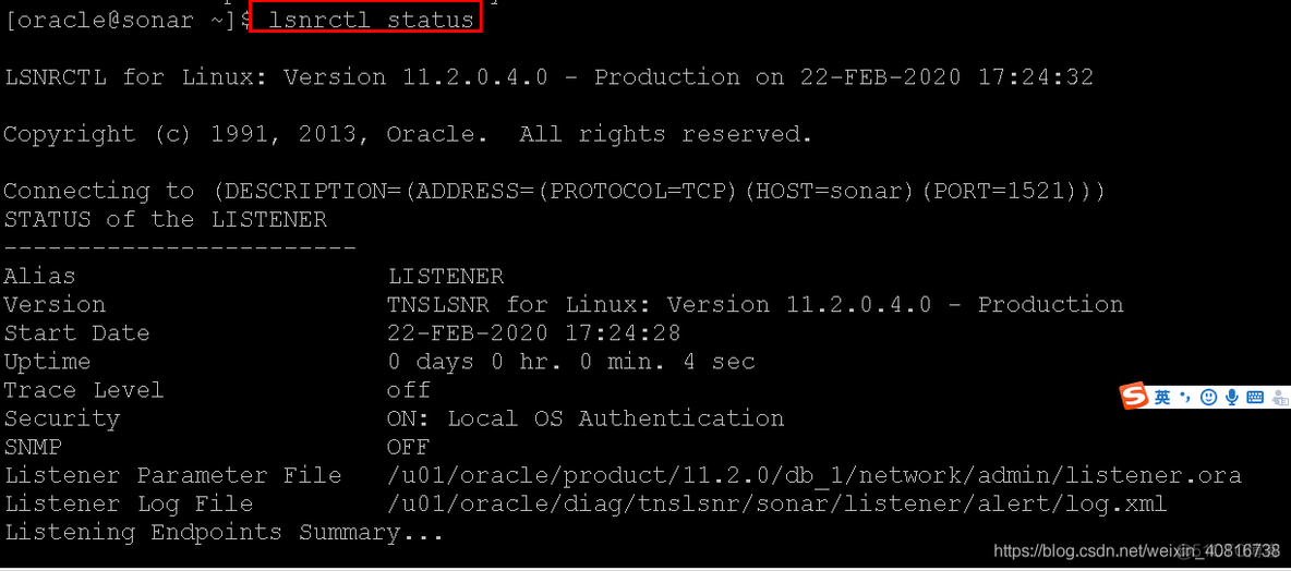 Linux下启动/关闭Oracle服务和 oracle监听启动/关闭/查看状态_linux_05