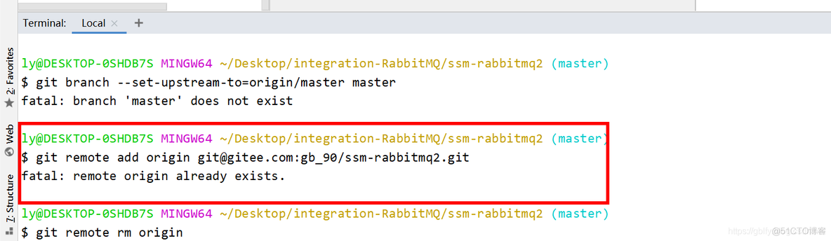 fatal: remote origin already exists.报错已成功解决_fatal