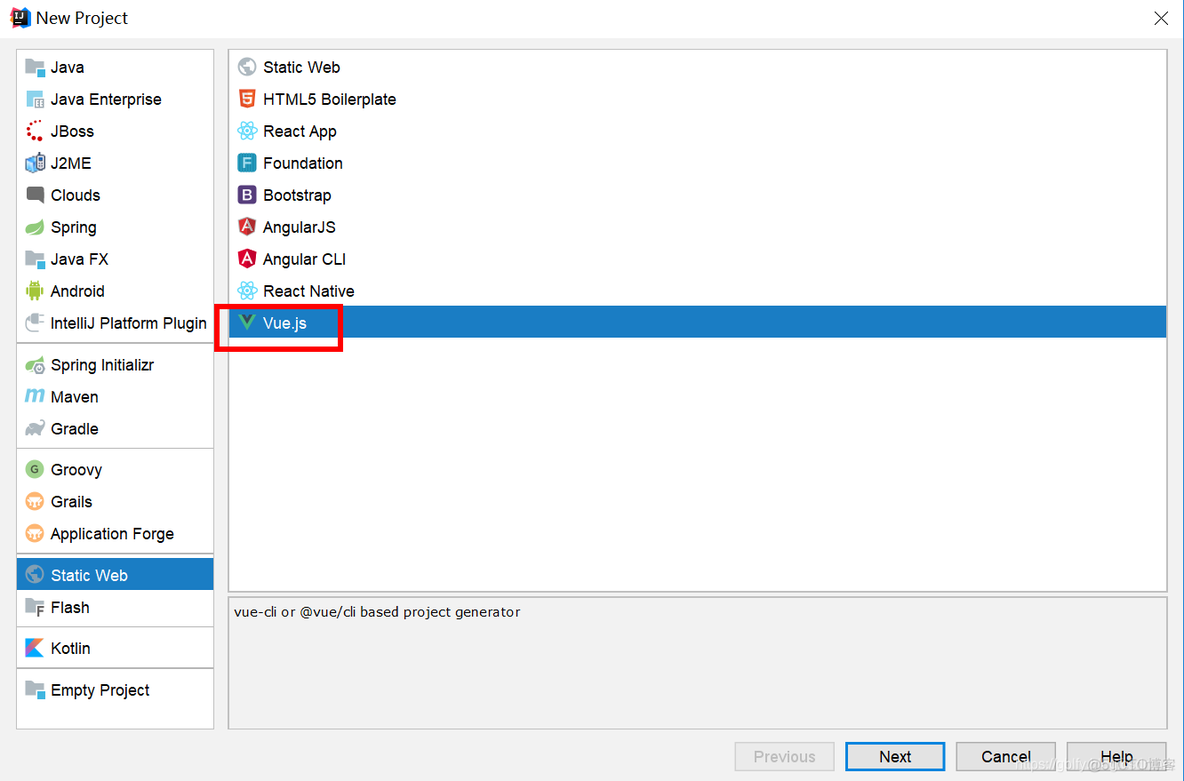 IDEA中新建项目Static Web 中没有vue.js_vue.js插件_03