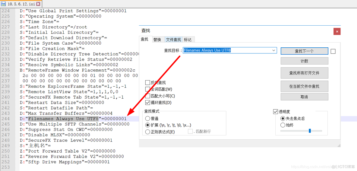 解决SecureCRT与SecureFX中文乱码问题_配置文件_03