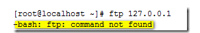 【解决】-bash: ftp: command not found_centos