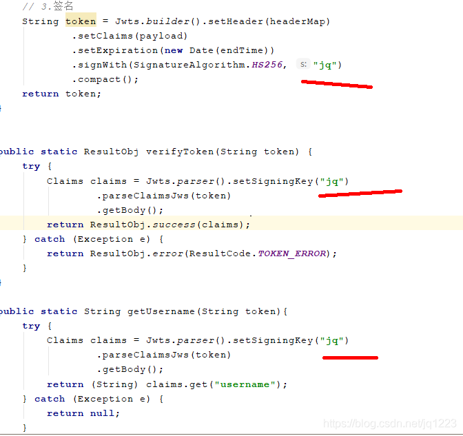 secret key byte array cannot be null or empty._spring