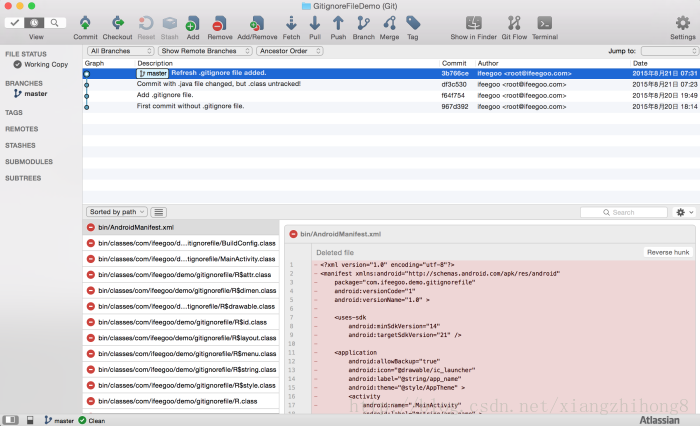 Android Studio中 .gitignore配置_xml_05