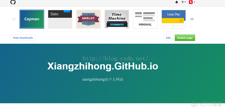 github pages + Hexo + 域名绑定搭建个人博客_git_07