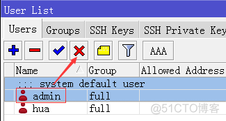 hualinux ros 1.6： RouterOS简单的安全设置_用户名_02