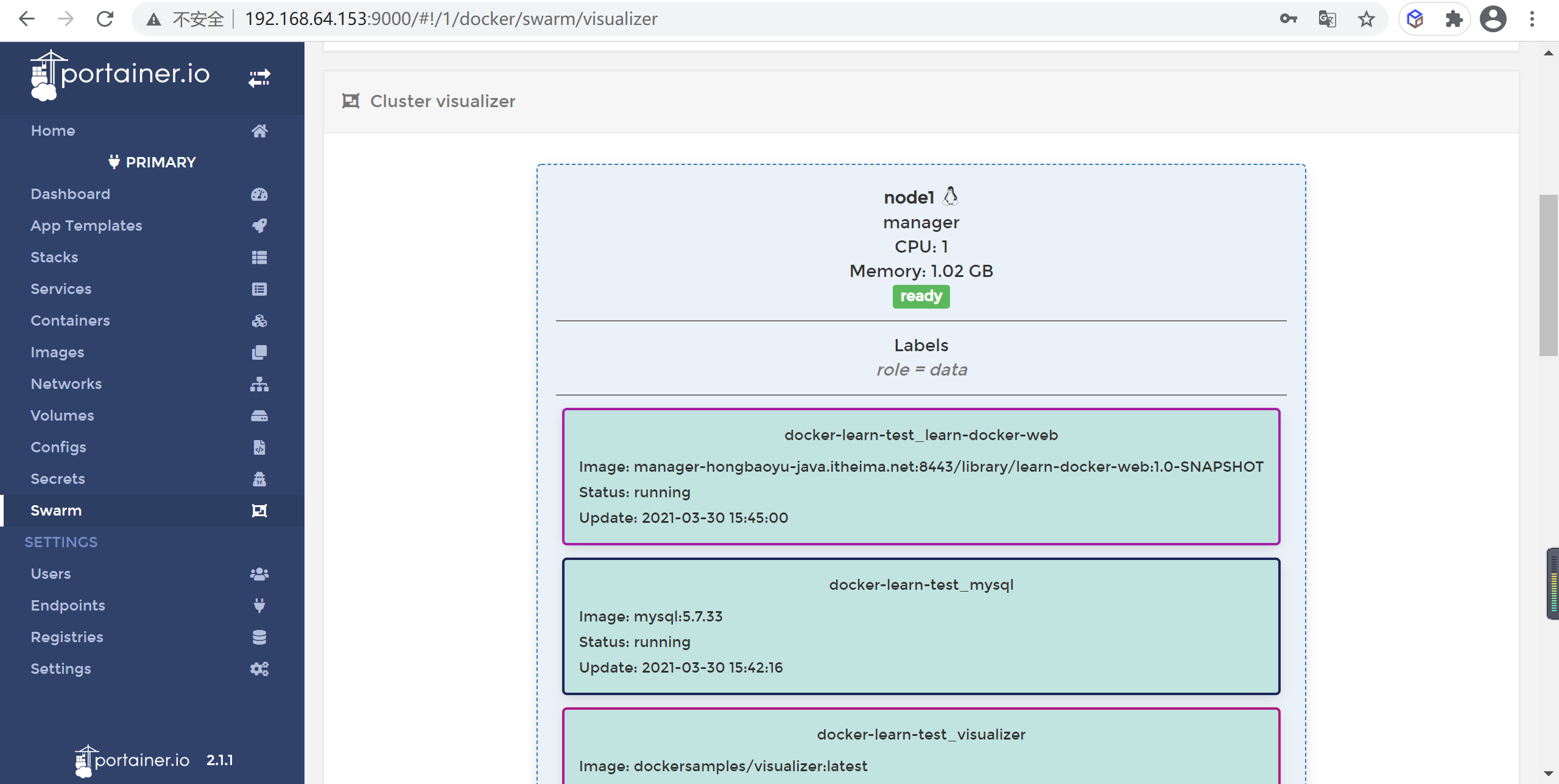 如果你还没玩过Docker Stack管理服务，你已经out了，（送Portainer集群管理教程）_java_26