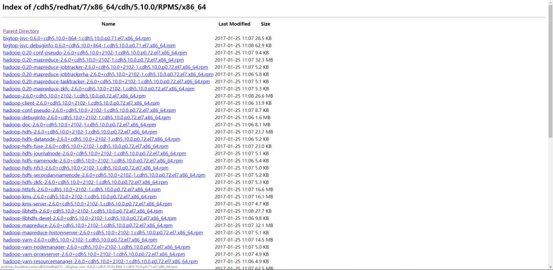 0719-5.10.0-如何在RedHat7.2使用rpm安装CDH(无CM)_hadoop_03