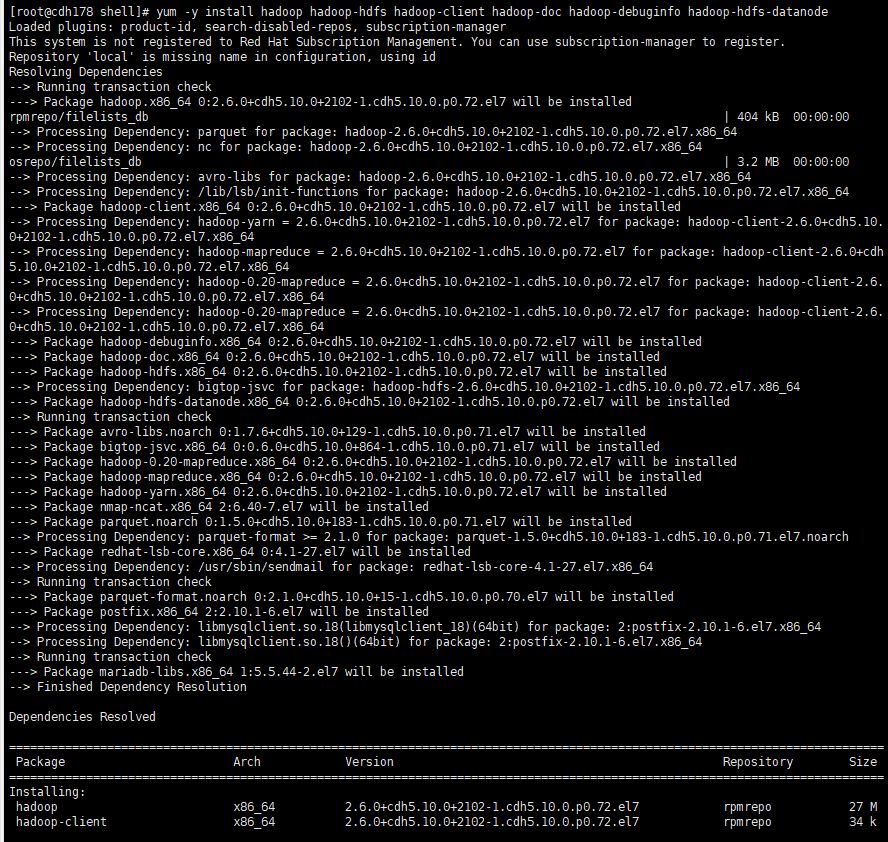 0719-5.10.0-如何在RedHat7.2使用rpm安装CDH(无CM)_mapreduce_16