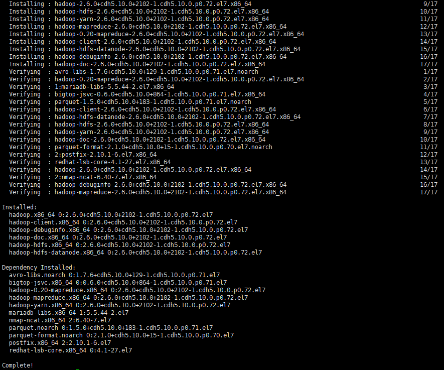 0719-5.10.0-如何在RedHat7.2使用rpm安装CDH(无CM)_hadoop_18