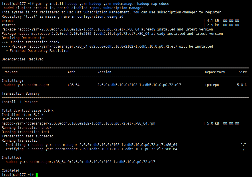 0719-5.10.0-如何在RedHat7.2使用rpm安装CDH(无CM)_hadoop_36