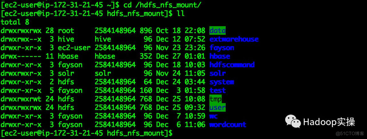 如何将HDFS文件系统挂载到Linux本地文件系统_hive_12