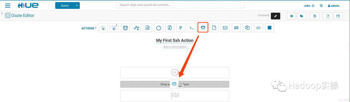 如何在Hue中创建Ssh的Oozie工作流_spark_08