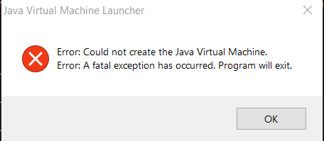 Error: Could not create the Java Virtual Machine_环境变量