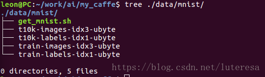 Ubuntu16.04 安装caffe（纯CPU版）+ MNIST集实例测试_caffe_04