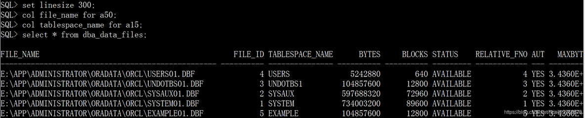 oracle 11g 体系结构_表空间_32