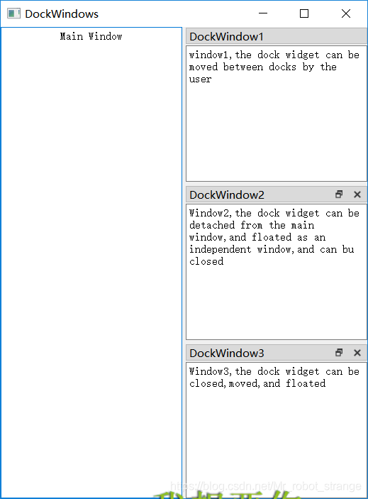 学习QT之QSplitter、QDockWidget、QStackedWidget_控件_02
