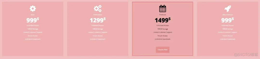 100款+CSS实现的定价表代码可免费下载使用_产品设计_55