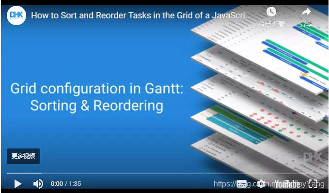 dhtmlxGantt使用教程：如何重新排序任务_html