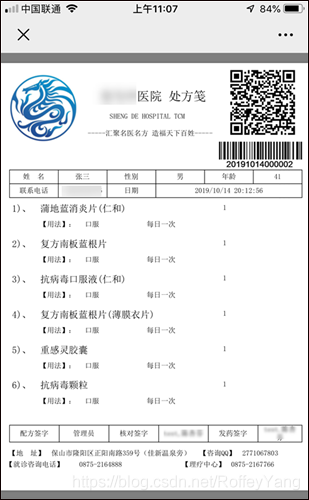 如何基于FastReport报表工具，生成报表PDF文档展示医院处方笺的内容_FastReport