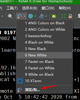 xshell6常见配置_背景色_13