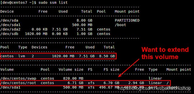 如何在CentOS/RHEL 7上借助ssm管理LVM卷？_centos_03