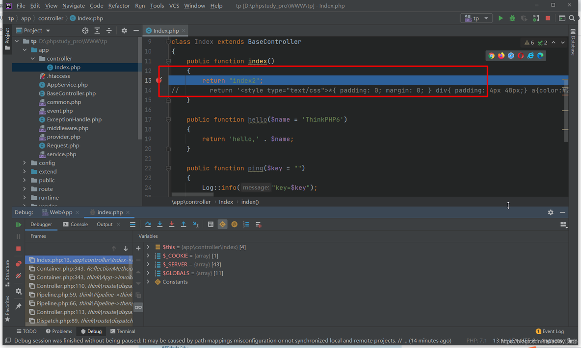 phpstorm 配置xdebug 调试代码tp_远程调试_07