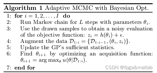 【MCMC】基于贝叶斯优化的自适应MCMC算法仿真_参考文献