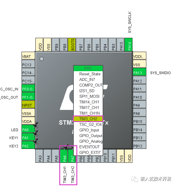 STM32CubeMX之定时器产生PWM_多路_02