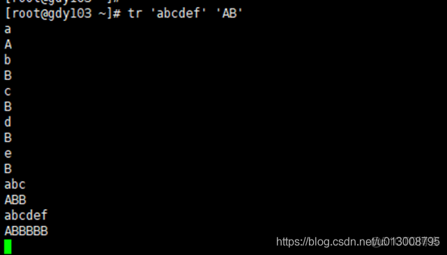 tr字符处理命令，用于实现转换或者删除字符_tr查看文件