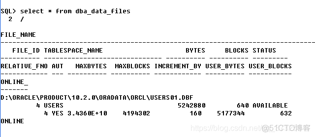 oracle实验2 oracle数据体系结构_数据库