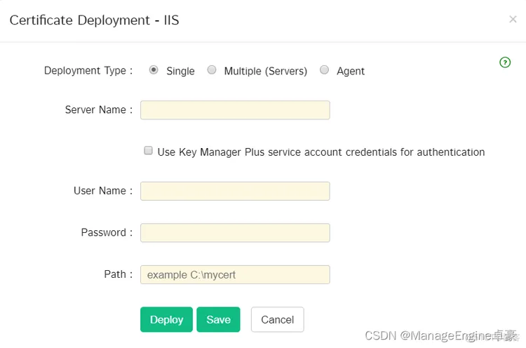 使用Key Manager Plus部署SSL证书_SSL证书部署_09