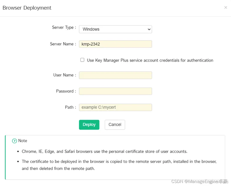 使用Key Manager Plus部署SSL证书_SSL_19