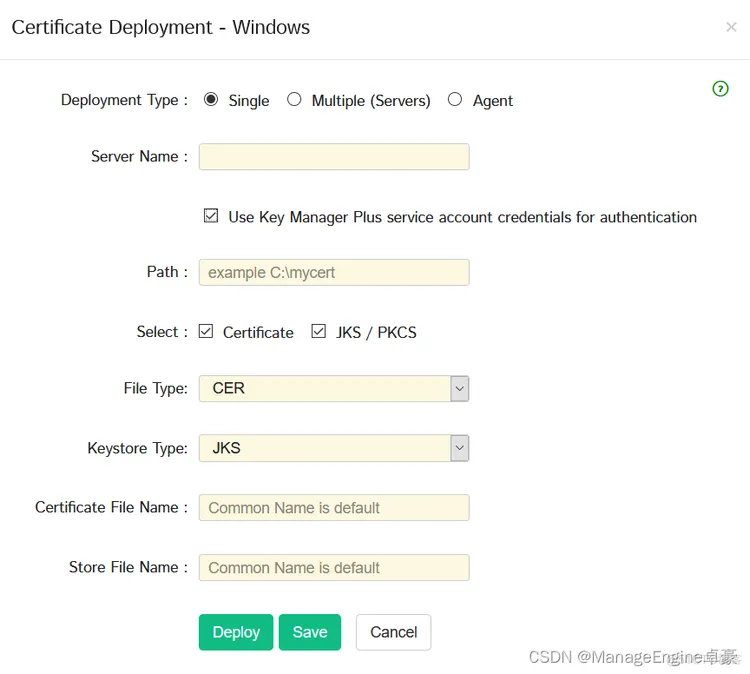 使用Key Manager Plus部署SSL证书_SSL证书部署_04