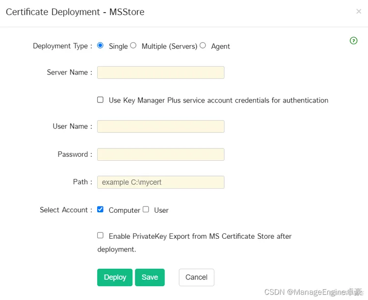 使用Key Manager Plus部署SSL证书_SSL_06