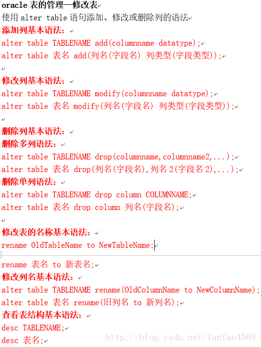 【Oracle学习】 之 管理表_oracle_05
