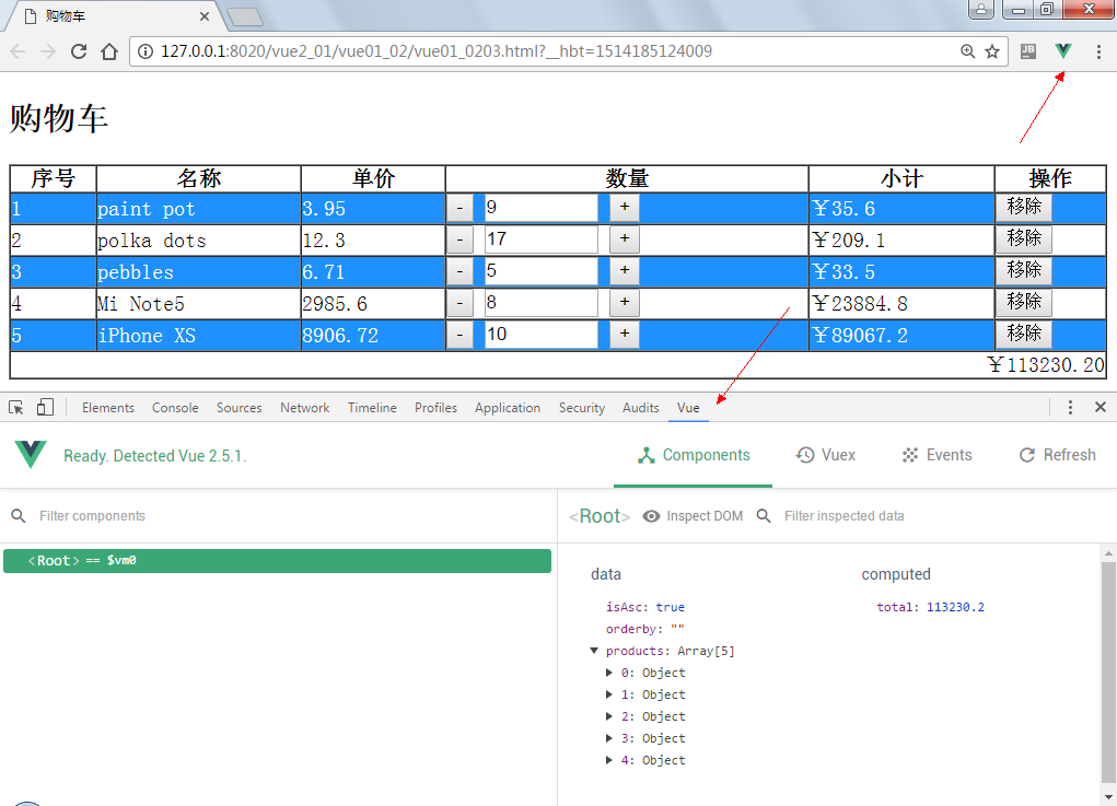 Vue3学习笔记（一）——MVC与vue3概要、模板、数据绑定与综合示例_Vue_77