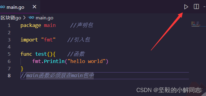 [区块链Go]Vscode编写工具与main（）函数_开发语言_05