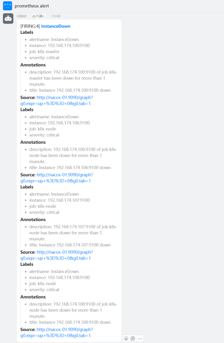 Prometheus之Alertmanager钉钉报警配置_github_09