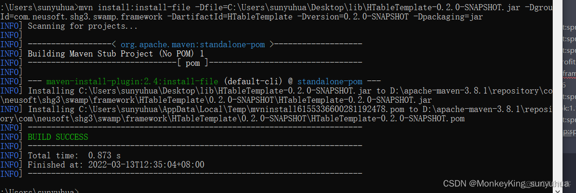 离线运行本地maven仓库没有的lib的项目_java_02