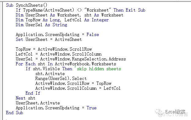 Excel VBA 中是如何使用和处理工作表和工作薄呢？你学会了吗？_赋值_06