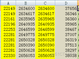 使用 Excel 快速拼接 sql 语句_数据库